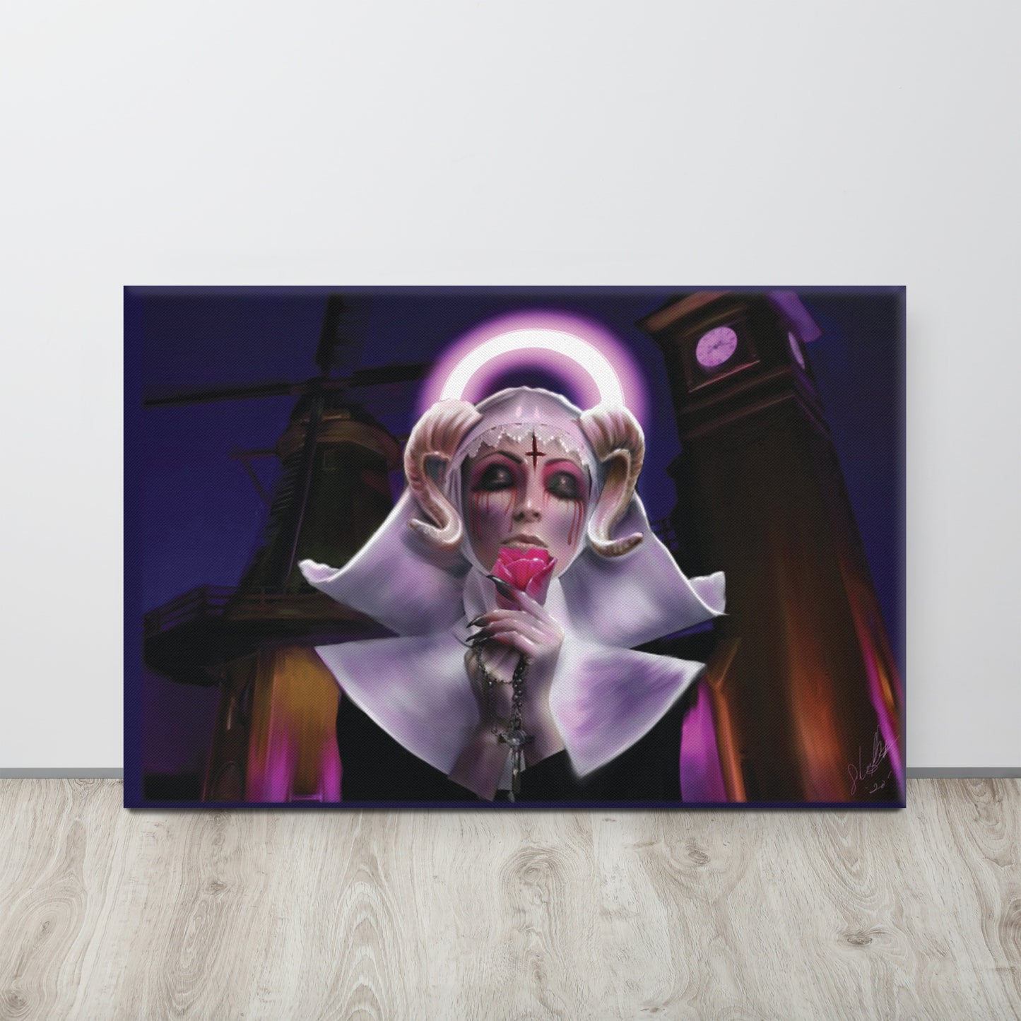 Lilith as the Nun - 24" x 36" Canvas