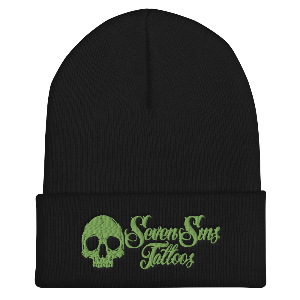 Classic Seven Sins Beanie - Green Logo